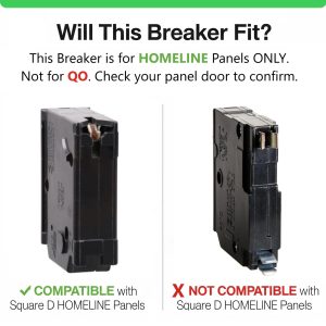 FalconSupply Genuine Square D HOM130 Circuit Breaker Kit Bundle (2 Pack), 30 Amp (30A) Single Pole, 120V, 10kAIC, UL Listed, Plug-On for Homeline Load Centers & Panel Box, New Replacement
