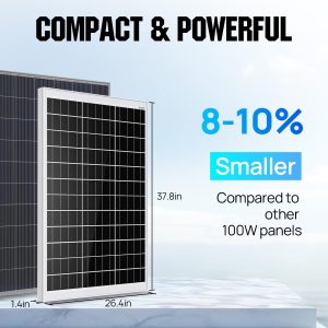 ECO-WORTHY Solar Well Pump Kit - 100W Solar Panel with 12V Deep Well Water Pump for Off-grid Living or Irrigation, Farm & Ranch-DELIVERY IN 2 PARCELS One