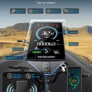 TESWAY 52V 60AH 200 Miles Long Range Ebike, 2000W Versatile Electric Bike,4-Piston Hydraulic Brakes & Full Suspension, 20x4.0 All Terrain Fat Tire EBike with 2 Seaters