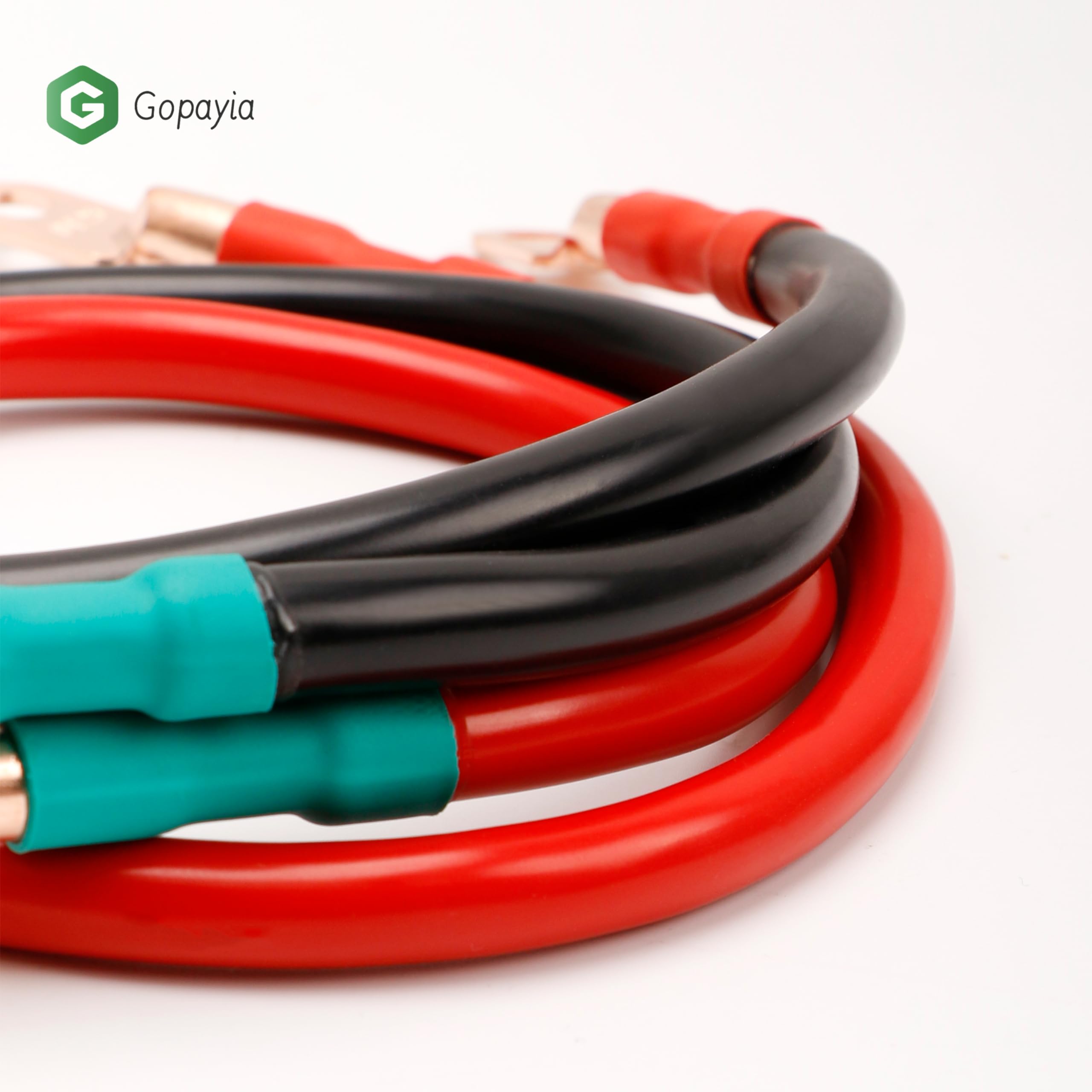 Golf Cart Battery Cables 4 AWG 9in for EZGO TXT 1994-UP 36V/48V 4 Gauge Pure Copper Wire - Image 2