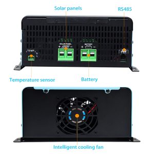 EARNMee 120A MPPT Solar Charge Controller,12V 24V 36V 48V 60V 72V 84V 96V Solar Battery Regulator PV Max 230V for Sealed Lead Acid Gel and Lithium Battery (120A)