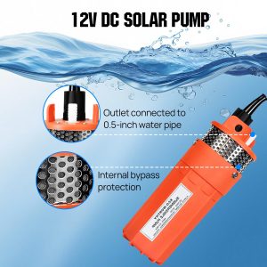 ECO-WORTHY Solar Well Pump Kit - 100W Solar Panel with 12V Deep Well Water Pump for Off-grid Living or Irrigation, Farm & Ranch-DELIVERY IN 2 PARCELS One
