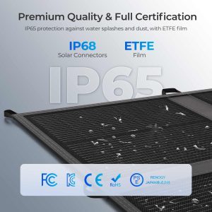 Renogy 400W Portable Solar Panel Blanket, 25% High Efficiency N-Type Foldable Solar Panel Charger for Power Station,Lightweight 16-Fold Space Save, Fast Setup for Camping, RV, Pickup, Marine Off-Grid