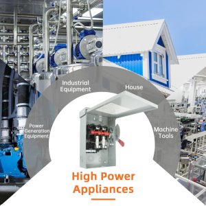 2P 60Amp Fusible Disconnect Switch, 120V/240V Heavy Duty Safety Switch, NEMA 3R Rated, for Outdoor/Indoor Use