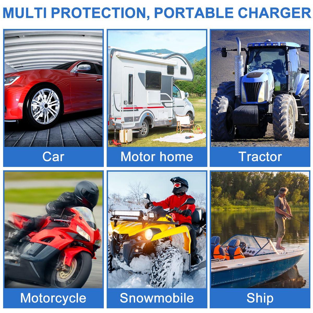 Solar Panel Kit, 30w 12v Solar Trickle Charger, 14 X 5 inch Portable Solar Powered Charger Kit with 4 Suction Cups, High-Efficiency Car Battery Charging for Car Rv Boat Motorcycl - Image 2