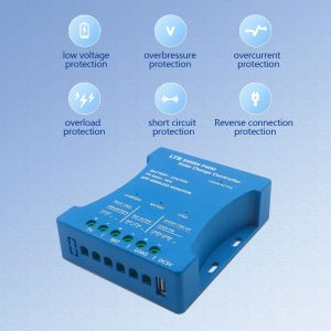 20A Solar Charge Controller 12V/24V Auto with APP Remote Monitoring PWM Solar Panel Regulator for LiFePO4/Lithium/Lead-Acid Batteries & USB 5V/1.5A Output | 7 Protections & Timer Settings