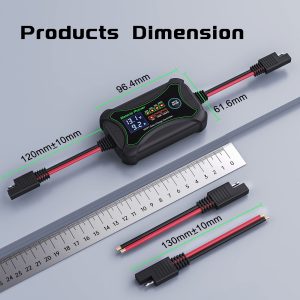 10Amp 12 Volt MPPT Solar Charge Controller, Bateria Power Intelligent Portable Solar Panel Controller, Max PV 150W 30Voc Solar Regulator for Gel AGM Lead-Acid, Lithium LiFePO4 Battery (SunRock 10)