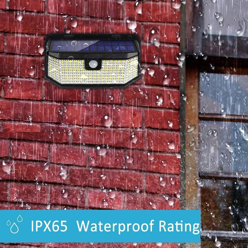 Aootek Solar Lights Outdoor 182 LEDs 2500Lm Solar Motion Sensor Lights IP65 Waterpro of with Wide Anglefor Patio Garden Garage Yard Front Door(2pack) - Image 4