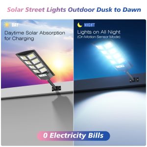 WYWNA Solar Lights Outdoor, 6000K LED Solar Lights Outdoor Waterproof, Solar Flood Lights Outdoor with Motion Sensor and Remote Control, Solar Street Light Dusk to Dawn 2-Pack