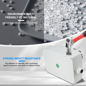 Electrical Outlet Box, 60A Electricity Meter Breaker Electrical Box, with IP44 NEMA 5-20 Power Outlet Box, Dustproof and Splash Proof Electrical Box, for Workshops, Workbenches, Construction Sites