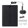 Solar Battery Charger Maintainer, Zuomeng 20W Solar Panel Kit for Dump Trailer Built-in Maintenance Pulse & Intelligent MPPT Charge Controller, Waterproof, Suitable for 12V Lead-Acid Battery