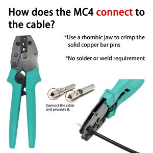 8AWG Solar Panel Connectors IP68 Waterproof 1500V 70A Solid Tinned Copper Terminal Black 5 Pairs for Solar PV Cable(10mm²)