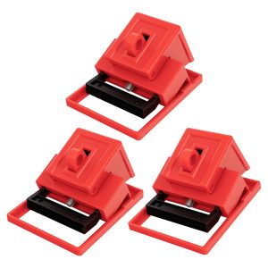 Circuit Breaker Lockout Device, 3 Pack, 480/600 Volt, Clamp-on Breaker Lock Out Device