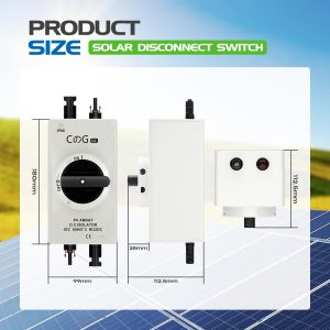 Solar Panel Disconnect Switch, CGELE 32 Amp DC1000V 4P Waterproof IP66 DC Isolator Switch for Solar System, Boat and RV