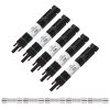 OYMSAE Solar Fuse Holder Inline Male & Female Connector 15 Amp PV Fuse for Solar Panel, Waterproof, Black,5PCS