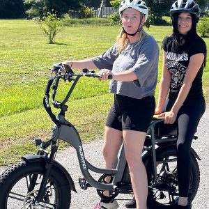 Mukkpet Breeze Electric Bike for Adults, Peak 1500w Motor 30AH Dual Batteries Ebike, 120Miles Two Seater Cargo Electric Bike, 20” *4.0 Fat Tire Ebikes for Adults UL2849 Certified