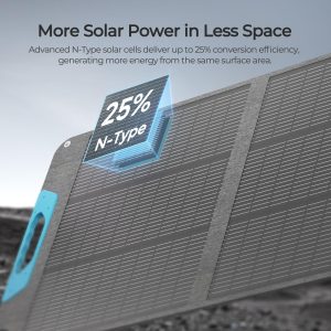 RENOGY REGO 100W Portable Solar Panel, Renogy Solar Panels IP65 Waterproof, 100 Watt Foldable Solar Panel for Camping, Hiking, Fishing, Outdoor, RV, Van, Boat, Off Grid Applications