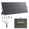 MARBERO 200W Portable Solar Panel for Power Station & DC Devices 200 Watt Foldable Solar Charger >23% High Efficiency IP68 Waterproof Compatible with Solar Generator for Camping RV Outdoor Cloudy