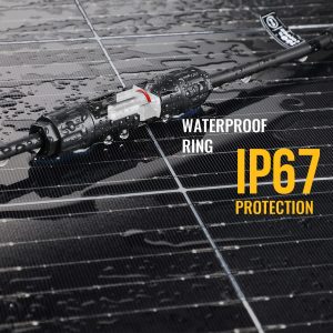 BougeRV Solar Y Branch Connectors Extra Long Solar Panel Parallel Connectors 1 to 4 Solar Cable Wire Plug Tool Kit (M/FFFF and F/MMMM)