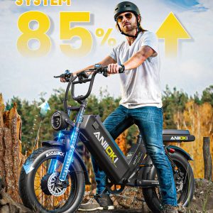 ANIIOKI Electric Bike for Adults with 60/70ah Battery, 30+ Mph Speed | 1200/2800W Peak | 200 Miles Range | Fat Tire eBike | Commuting Bike
