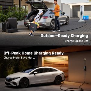 2025 Upgraded Level 1&2 Portable EV Charger, 16Amp Adjustable Current & Timer, 110V–240V, NEMA 5-15 & 6-20 Plugs, 21Ft EV Charging Cable, J1772 Electric Car Charger for All EVs/PHEVs, EV Charging Cord