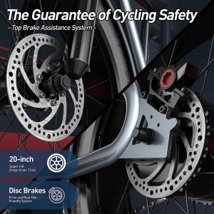 Electric Bike, Dirt Bike for Teens Adults, Electric Motorcycle, 37MPH Hydraulic Brakes 20x4 Fat Tire EBike Fit Age 13+ (1500W Peak Motor 48V 26AH Battery)