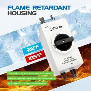 Solar Panel Disconnect Switch, CGELE 32 Amp DC1000V 4P Waterproof IP66 DC Isolator Switch for Solar System, Boat and RV