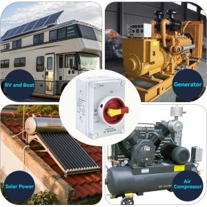40Amp AC Disconnect Switch AC 800V IP66 Waterproof Isolation PV On Off Rotary Switch 4-Pole Ac Disconnect Box Outdoor 40A ﻿