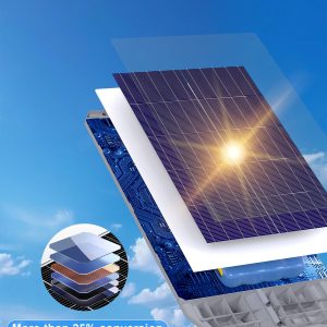 JAYNLT X-8500W Solar Street Lights,6500K Commercial Parking Lot Light Dusk to Dawn Dusk to Dawn,IP68 Waterproof Flood Security Street Lights Motion Sensor for Yard,Street