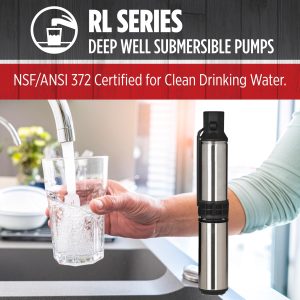 Red Lion RL12G07-2W2V 4-inch Submersible Deep Well Pump, 3/4 HP, 12 GPM 2-Wire, 230 Volts, Steel, 14942403