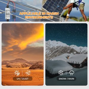 Pjerjzn Solar Panel Disconnect Switch 1000V 60A PV Disconnect Switch Outdoor Miniature Circuit Breaker IP65 for Solar PV Homes Battery (1000V 60 Amp)