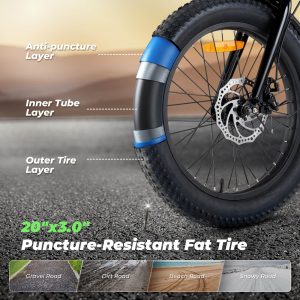 isinwheel U7 E Bike for Adults Electric Bike with Dual Cargo Rack, 48V 1000W Peak Ebikes for Adults, 7 Speed Gear, 20mph Step Thru Cruiser Electric Bicycles, 20" × 3“ Fat Tire Ebike