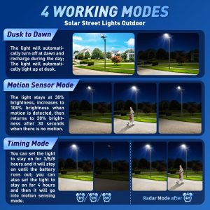 7000W Solar Street Lights Outdoor, 2PCS 40000mAh IP67 Waterproof Solar Flood Lights 7000K 550000LM Bright LED Beads Commercial Parking Light with Remote Control for Street, Court, Barn, Parkling Lot