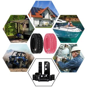 4 Gauge Marine Wire 4 AWG Marine Grade Wire Include 4 Gauge 20FT Red & 20FT Black,4 AWG Tinned Copper Oxygen-Free Cable for Automotive Boat Camper Trailer Speaker Battery Lighting Solar Panel Outdoor