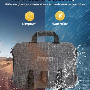 200W Portable Solar Panel, IP68 Waterproof Foldable Compact Solar Charger for Portable Power Station, Solar Panel for Camping RV Travel Outdoor Adventures