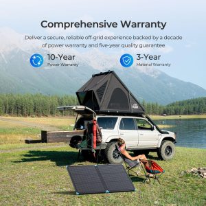 Renogy 100W Portable Solar Panel Suitcase, 25% High Efficiency N-Type Foldable Solar Charger for Power Station, Durable for Decades, 19% Lighter with Kickstands, for RV Camping Off-Grid Blackouts