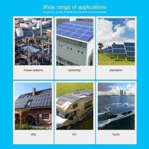 EARNMee 120A MPPT Solar Charge Controller,12V 24V 36V 48V 60V 72V 84V 96V Solar Battery Regulator PV Max 230V for Sealed Lead Acid Gel and Lithium Battery (120A)