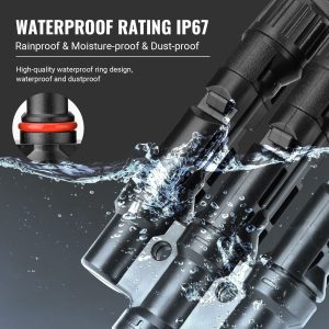 BougeRV Solar Branch Connectors 3 to 1 Y Connector for Parallel Connection Between Solar Panels (1 Pair)