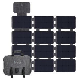 200W Portable Solar Panel, IP68 Waterproof Foldable Compact Solar Charger for Portable Power Station, Solar Panel for Camping RV Travel Outdoor Adventures
