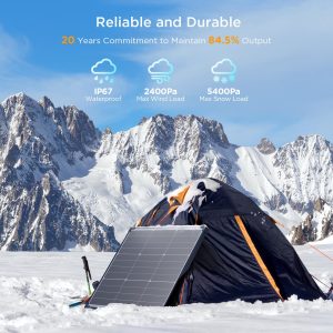 Callsun 50 Watt Solar Panel 12V, N-Type 16BB 50W Solar Panel,25% High Efficiency Monocrystalline PV Modules,Ideal for RV, Van, Trailer, Camper, Marine, Rooftop,Off-Grid (50w Single Panel)