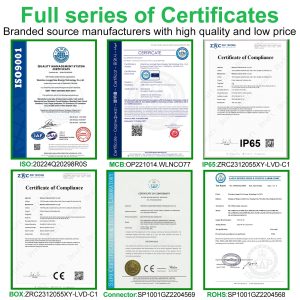 CNLonQcom Solar Disconnect Switch 63A DC1000V Circuit Breaker 2P with PV Connector and IP65 Small Breaker Box and Wall Hooks for Outdoor PV Stystem, Battery, PV Array MCB