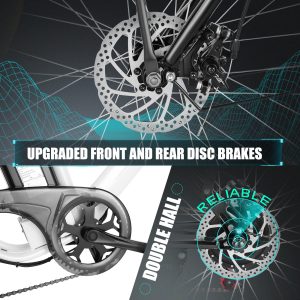 ANCHEER 26'' Electric Bike for Adults, Peak 750W Low Frame Electric City Bike with 48V/374Wh Battery, Up to 50Miles Step Through Commuter Ebike/Electric Bicycle with Basket, LCD Display