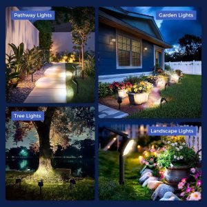 Solar Spot Lights Outdoor Waterproof IP65, 3 Modes Solar Lights Outdoor 35 LED Landscape Lighting, Spot Uplights for Garden Patio Yard Walkway Driveway House Backyard, 4 Pack Neutral White(4000K)
